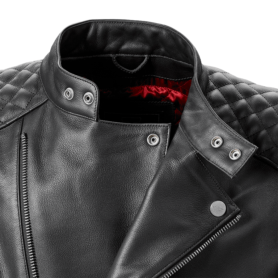 Men's Braddan Asymmetric Leather Jacket | Motorcycle Clothing
